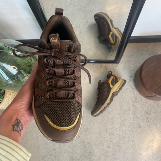 Brun Green Comfort sko med massevis av støtdemping