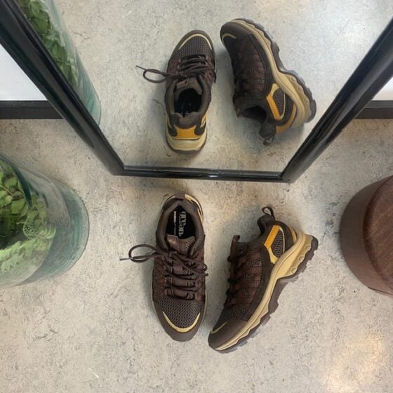 Brun Green Comfort sko med massevis av støtdemping