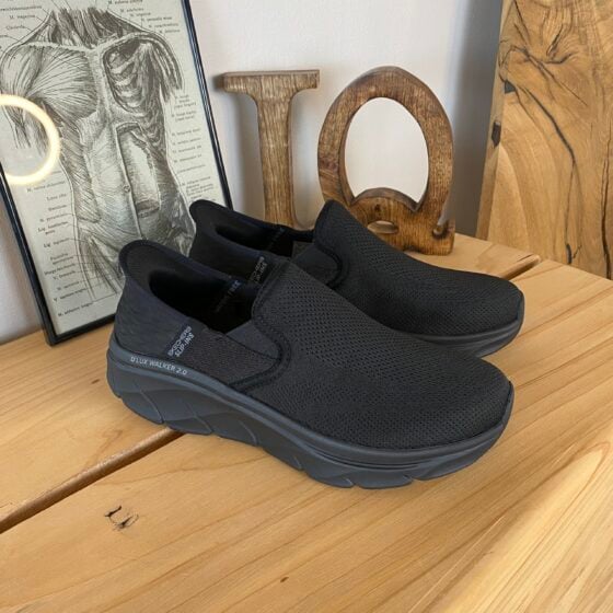 Svart herre slip-in sko fra Skechers