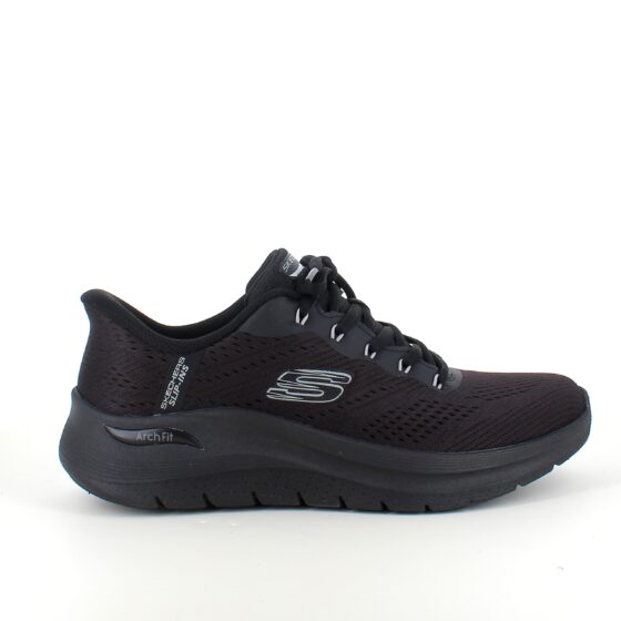 Skechers slip-ins til herre med fotbuestøtte