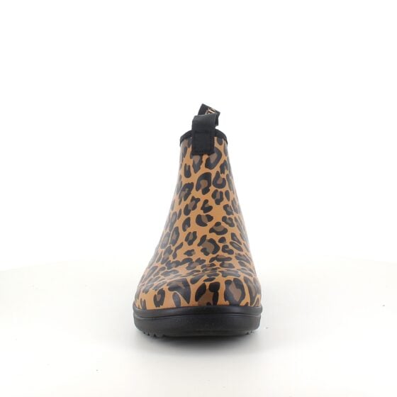 Green Comfort gummistøvel i leopardmønster med svangstøtte