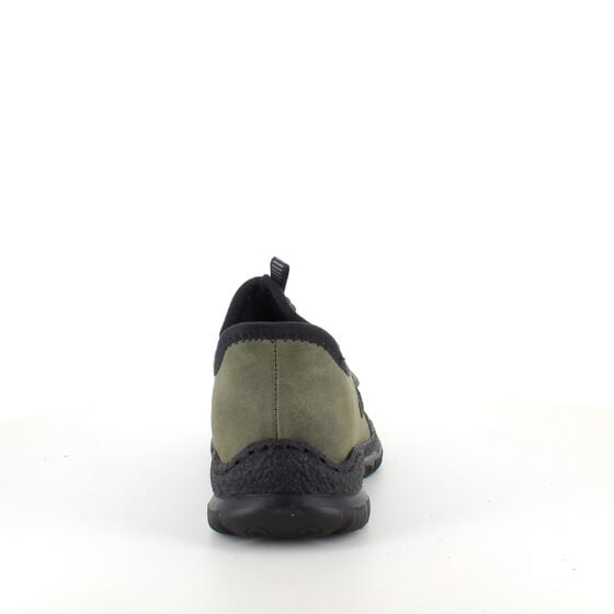 Olivengrønn Rieker slip-on joggesko