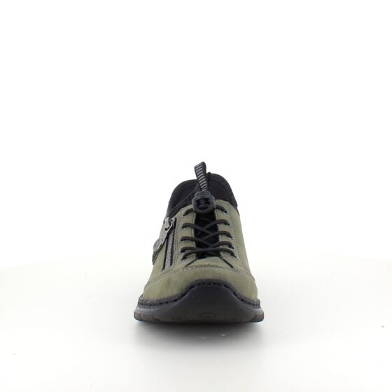Olivengrønn Rieker slip-on joggesko
